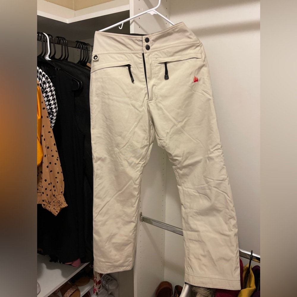 Cream Snow Pants